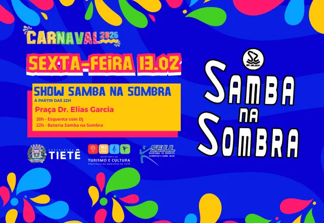 Atração Sexta-Feira 13.02 - Carnaval 2026