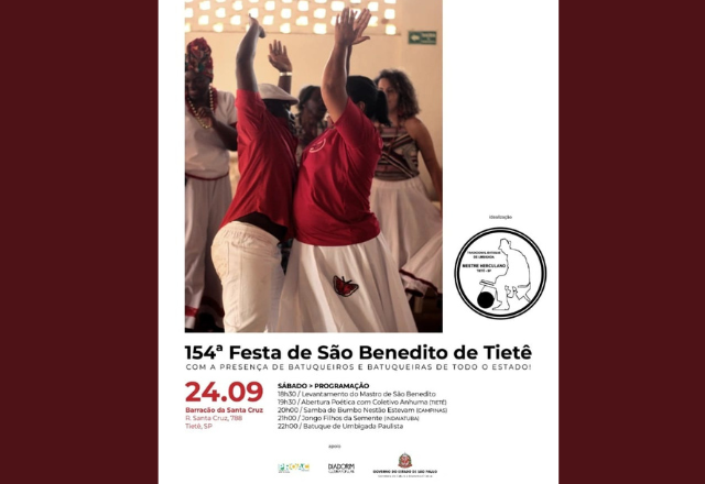 154ª FESTA DE SÃO BENEDITO DE TIETÊ - Batuque Umbigada