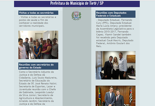 Prefeitura divulga balanço dos 100 dias de governo