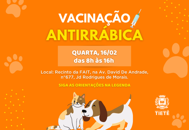 VACINAÇÃO ANTIRRÁBICA