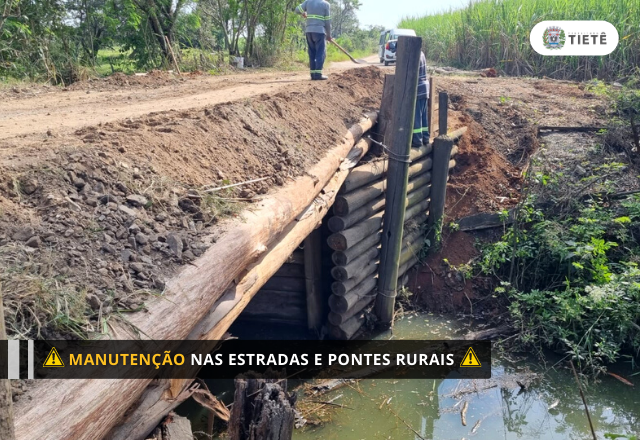 MANUTENÇÃO NAS ESTRADAS E PONTES RURAIS