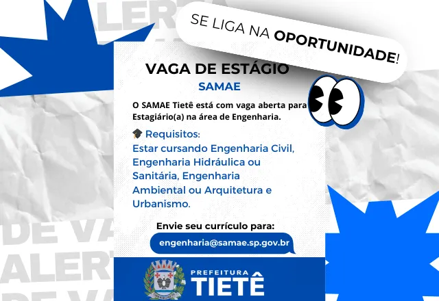 VAGA DE ESTÁGIO SAMAE