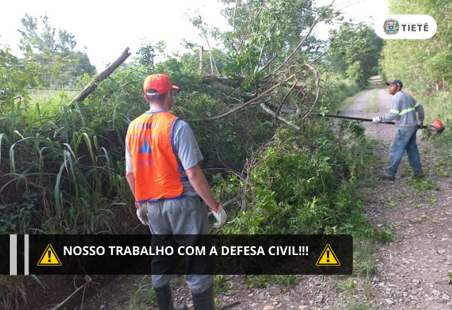 NOSSO TRABALHO COM A DEFESA CIVIL!!!