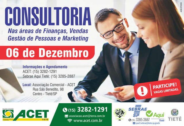 SEBRAE realiza Eventos Gratuitos em Dezembro