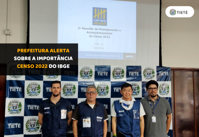 PREFEITURA ALERTA SOBRE A IMPORTÂNCIA CENSO 2022 DO IBGE