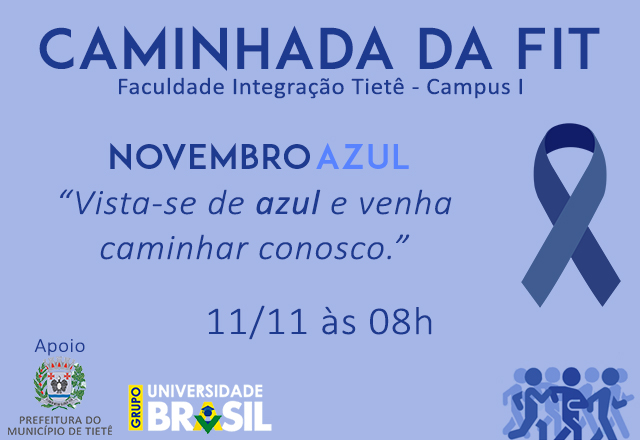 Caminhada FIT conscientiza sobre Novembro Azul