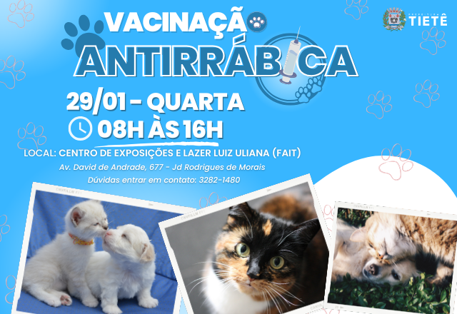 VACINAÇÃO ANTIRRÁBICA - 29/01