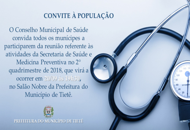 Conselho Municipal de Saúde realiza reunião aberta à população
