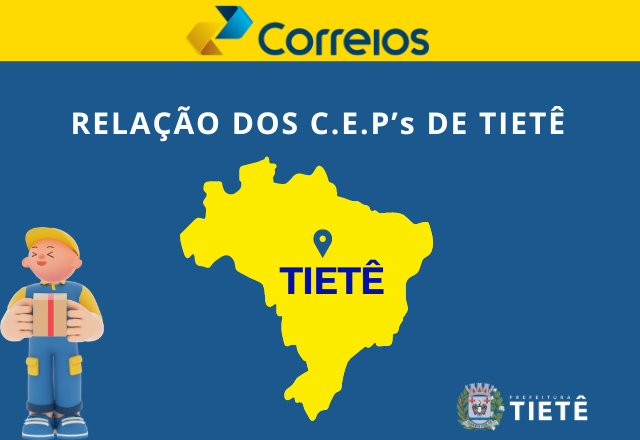 RELAÇÃO DOS NOVOS C.E.P'S DE TIETÊ