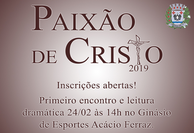 Espetáculo da Paixão de Cristo abre vagas para participação