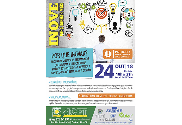 SEBRAE promove “Inove Para Ganhar Mais”