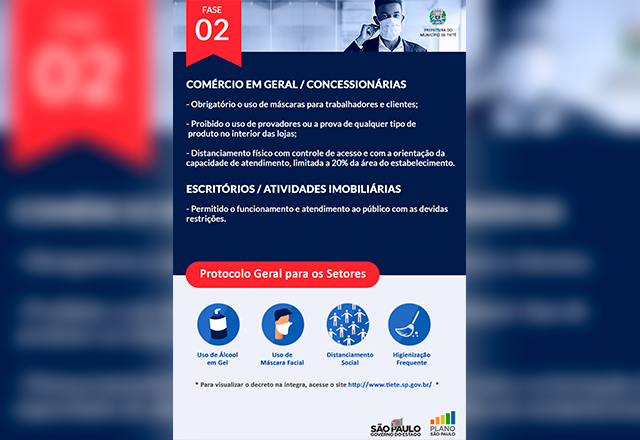 Protocolo Geral para os Setores - Fase 2